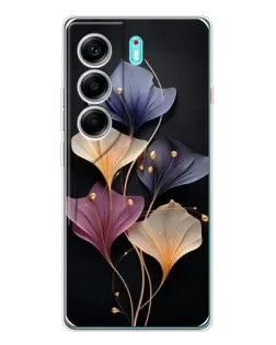 Чохол для TECNO Camon 40 з картинкою «Лілові квіти грації»