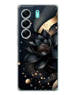 Чохол для TECNO Camon 40 з картинкою «Чорний лотос»