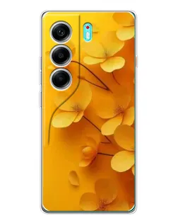 Чохол для TECNO Camon 40 з картинкою «Золоті пелюстки»
