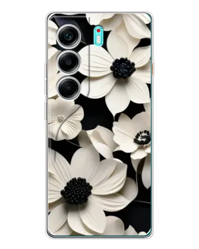 Чохол для TECNO Camon 40 з картинкою «Об'ємні білі квіти» Чохол для TECNO Camon 40 з картинкою «Об'ємні білі квіти»