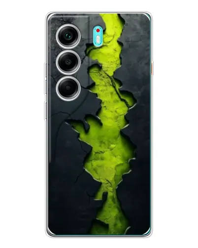 Чохол для TECNO Camon 40 з картинкою «Салатовий розлом скелі» Чохол для TECNO Camon 40 з картинкою «Салатовий розлом скелі»