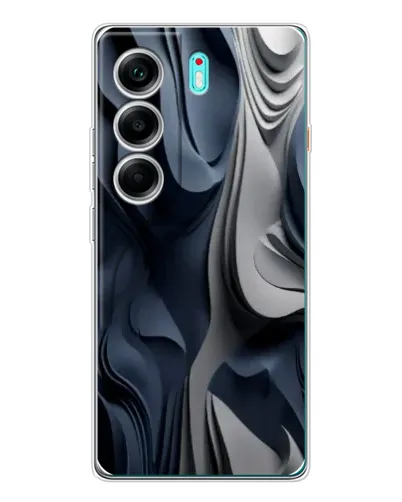 Чохол для TECNO Camon 40 з картинкою «Об'ємні сині складки» Чохол для TECNO Camon 40 з картинкою «Об'ємні сині складки»
