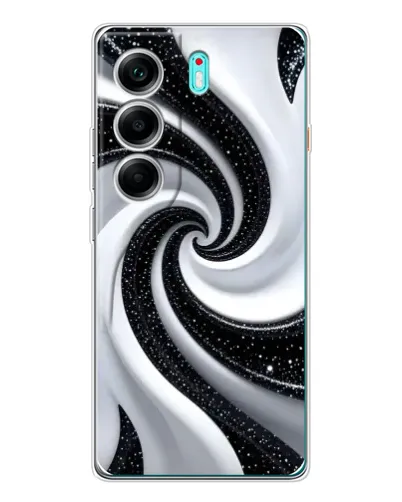 Чохол для TECNO Camon 40 з картинкою «Чорно-біла спіраль» Чохол для TECNO Camon 40 з картинкою «Чорно-біла спіраль»