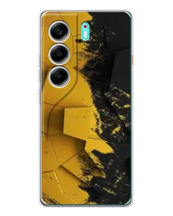 Чохол для TECNO Camon 40 з картинкою «Золоті уламки геометрії»