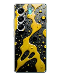 Чохол для TECNO Camon 40 з картинкою «Рідке жовте золото»