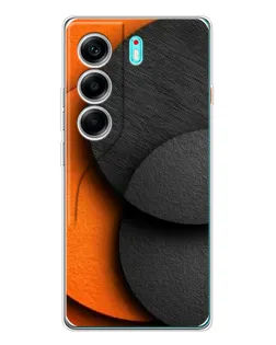 Чохол для TECNO Camon 40 з картинкою «Геометрія помаранчевих кіл»