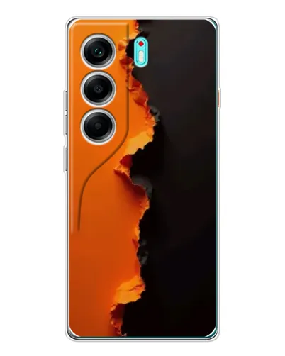 Чохол для TECNO Camon 40 з картинкою «Помаранчевий розлом» Чохол для TECNO Camon 40 з картинкою «Помаранчевий розлом»