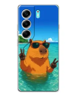 Чохол для TECNO Camon 40 з картинкою «Морська капібара»