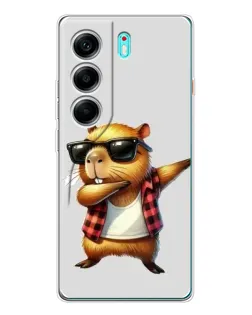 Чохол для TECNO Camon 40 з картинкою «Капібара репер даб»
