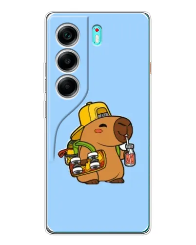 Чохол для TECNO Camon 40 з картинкою «Капібара на скейті» Чохол для TECNO Camon 40 з картинкою «Капібара на скейті»