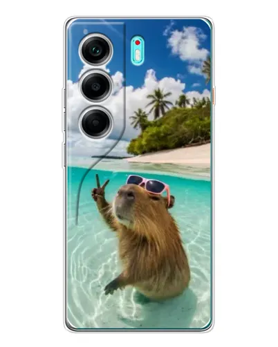 Чохол для TECNO Camon 40 з картинкою «Капібара на морі» Чохол для TECNO Camon 40 з картинкою «Капібара на морі»