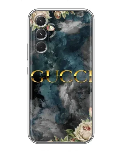 Чехол для TECNO Camon 50 Pro с картинкой «Абстрактные цветы Gucci» Чехол для TECNO Camon 50 Pro с картинкой «Абстрактные цветы Gucci»