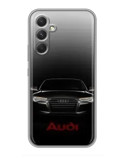 Чехол для TECNO Camon 50 Pro с картинкой «Audi — градиентный контур»