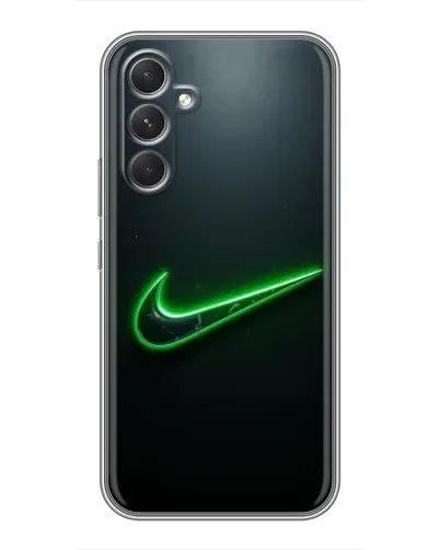 Чехол для TECNO Camon 50 с картинкой «Неоновый контур Nike»