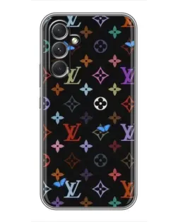 Чехол для TECNO Camon 50 с картинкой «Цветная монограмма LV»