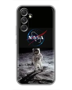 Чехол для TECNO Camon 50 с картинкой «Астронавт на Луне»