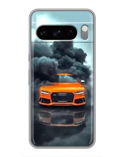 Чехол для TECNO Camon Air с картинкой «Audi в облаках дыма» Чехол для TECNO Camon Air с картинкой «Audi в облаках дыма»