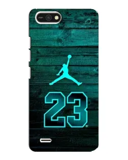 Чехол для TECNO POP 2F с картинкой «Jordan Cyan 23»