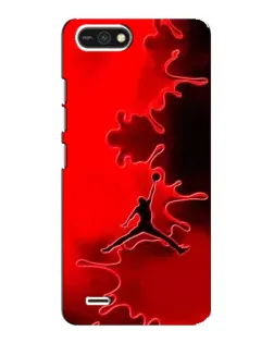 Чехол для TECNO POP 2F с картинкой «Jordan Red Smoke»