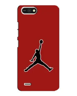 Чехол для TECNO POP 2F с картинкой «Jordan Red Back»