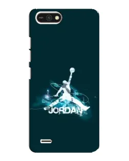 Чехол для TECNO POP 2F с картинкой «Jordan Blue Fire»