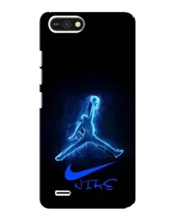 Чехол для TECNO POP 2F с картинкой «Jordan Neon Blue»