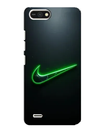 Чехол для TECNO POP 2F с картинкой «Неоновый контур Nike»