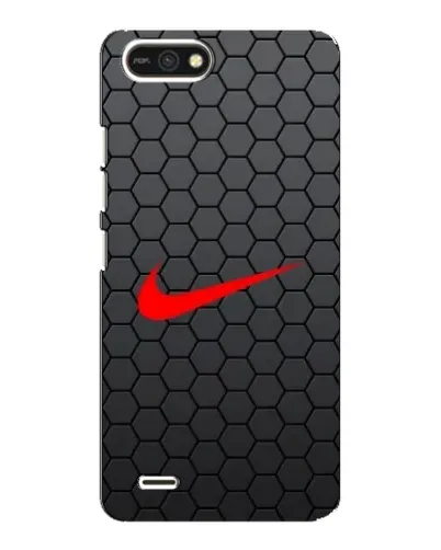 Чехол для TECNO POP 2F с картинкой «Nike — карбоновая сетка»