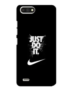 Чехол для TECNO POP 2F с картинкой «Текстовый принт Nike»