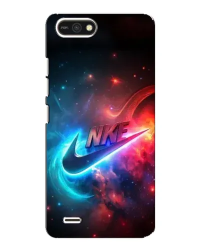 Чехол для TECNO POP 2F с картинкой «Огненный логотип Nike»