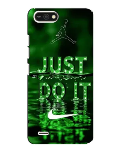 Чехол для TECNO POP 2F с картинкой «Зеленый неоновый Nike»