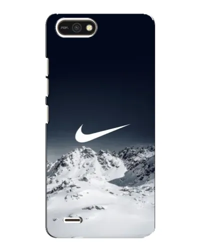 Чехол для TECNO POP 2F с картинкой «Nike — зимние горы»