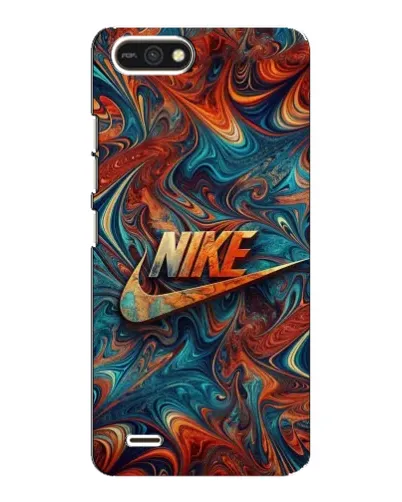 Чехол для TECNO POP 2F с картинкой «Nike в абстракции»