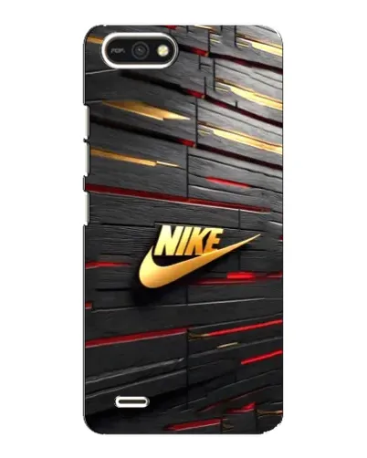 Чехол для TECNO POP 2F с картинкой «Золотой Nike на металле»