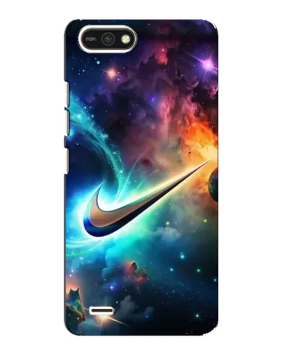 Чехол для TECNO POP 2F с картинкой «Космический Nike Swoosh»