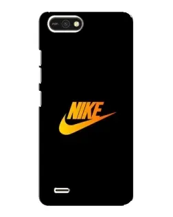 Чехол для TECNO POP 2F с картинкой «Золотой логотип Nike»
