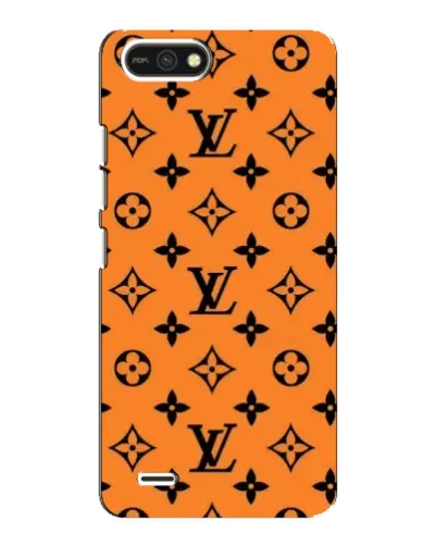 Чохол для TECNO POP 2F з картинкою «Помаранчевий стиль LV»