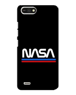 Чохол для TECNO POP 2F з картинкою «NASA — класика Red Blue»