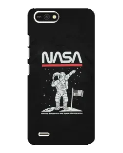 Чохол для TECNO POP 2F з картинкою «NASA — крокуємо по Місяцю»