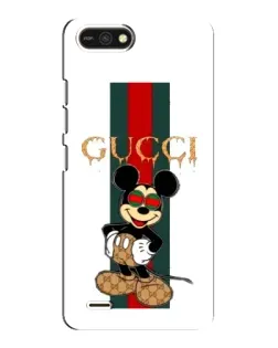 Чохол для TECNO POP 2F з картинкою «Міккі Маус Gucci — смуги»