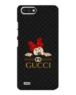 Чохол для TECNO POP 2F з картинкою «Мінні Маус Gucci — чорний»