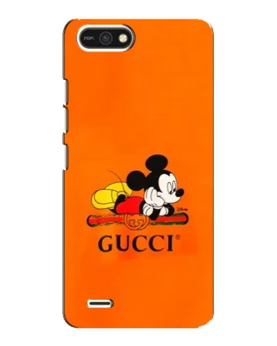Чехол для TECNO POP 2F с картинкой «Микки Маус Gucci — оранж» Чехол для TECNO POP 2F с картинкой «Микки Маус Gucci — оранж»