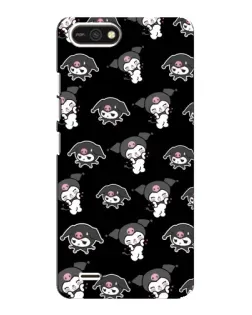 Чохол для TECNO POP 2F з картинкою «Чорний паттерн Kuromi»
