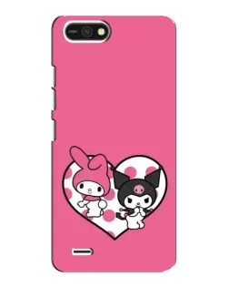 Чохол для TECNO POP 2F з картинкою «Kuromi та My Melody»