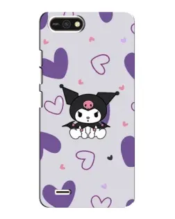 Чохол для TECNO POP 2F з картинкою «Kuromi та лавандові серця»