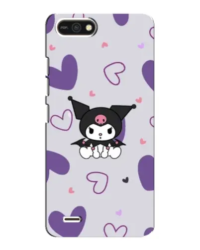 Чохол для TECNO POP 2F з картинкою «Kuromi та лавандові серця»