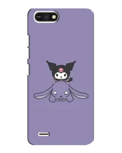 Чохол для TECNO POP 2F з картинкою «Kuromi на ліловому фоні»