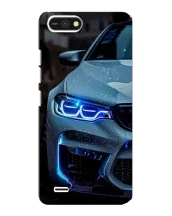Чохол для TECNO POP 2F з картинкою «Погляд BMW з синіми фарами»