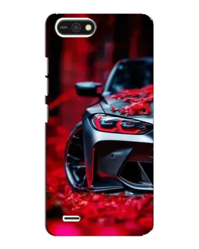 Чохол для TECNO POP 2F з картинкою «Спортивна BMW та квіти»