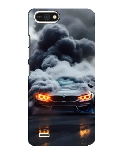 Чохол для TECNO POP 2F з картинкою «BMW у диму»